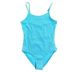 Abercrombie & Fitch A&F Kids | Turquoise Ribbed One-Piece Swimsuit Size 9-10